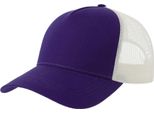 Atlantis - Cappello Trucker "Rapper"" Sostenibile AB700 (Taglia Unica) (Grigio Scuro/Rosso)"