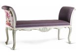 Casa Padrino Panca Barocca Viola / Colorata / Bianca 163 Cm - Mobili Barocchi - Italy