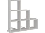 Selsey Stepi - Scaffale A Gradini Con Sei Ripiani, Bianco, 115 Cm