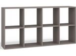 Selsey Malax - Scaffale Aperto In Piedi, 8 Scomparti, Grigio, 147 Cm