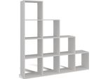 Selsey Stepi - Scaffale A Gradini Con Dieci Ripiani, Bianco, 153 Cm