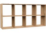 Selsey Malax - Scaffale A Giorno, 8 Scomparti, Rovere Artigianale, 147 Cm