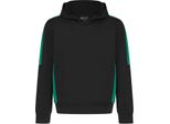 Finden & Hales - Felpa Con Cappuccio "Team"" Per Bambini RW9405 (146-152) (Nero/Smaragd)"