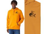 Wrangler Herren, Felpa Logo, Xl, Arancione, Kapuzenpullover, , Felpa Con Cappuccio