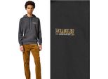 Wrangler Herren, Felpa W6M9014116, M, Schwarz, Kapuzenpullover, , Felpa Con Cappuccio