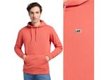 Lee Herren, Felpa Plain Hoodie, Xl, Arancione, Kapuzenpullover, , Felpa Con Cappuccio