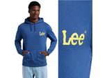 Lee Herren, Felpa LM54016852, M, Blau, Kapuzenpullover, , Felpa Con Cappuccio