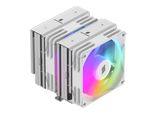 Raffreddatore Cpu Silentware Titan Rgb White, A Doppia Torre, 6 Heatpipes, 2 Ventole Pwm Argb Da 120 Mm, Compatibile Con Intel Lga 115X/1200/1700/1851 E Amd AM4/AM5
