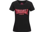 Maglietta Donna Cartmel Nero/Rosa M Lonsdale