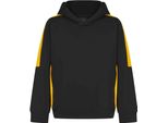 Finden & Hales - Felpa Con Cappuccio "Team"" Per Bambini PC6630 (158) (Nero/Oro)"