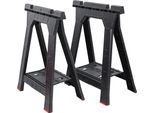 Cavalletto Da Lavoro Pieghevole 2 Pezzi Cavalletto Da Costruzione 350 Kg Supporto Per Tavole 76,5 X 58 Cm