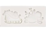 Pentart Silicone Mould Stampo Per Colata, Renna Con Slitta