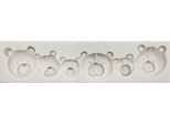 Pentart Silicone Stampo Stampo Per Colata, Ghirlanda Di Orsacchiotti