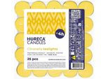 Horeca Candles Candele Alla Citronella 25 Pezzi - Giallo - 4 Ore Di Autonomia - Candele Profumate Per Esterni Contro Le Zanzare