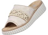 Rieker, Muli Con Zeppa Da Donna, Beige