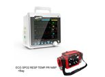 Monitor Paziente Portatile Monitor Dei Segni Vitali Con Custodia Per Il Trasporto Ecg Nibp 6 Parametri