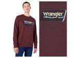 Wrangler Herren, Felpa Graphic Crew, Xl, Braun, Ralph, Lauren, Pullover