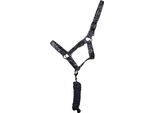 Hy - Cavezza E Guinzaglio "Elevate Allure"" BZ5950 (Pony) (Blu Navy/Metallo)"