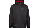 Trespass - Giacca "Qikpac"", Impermeabile Per Uomo/Donna Unisex TP433 (Xl) (Nero/Rosso)"