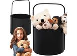 Cesto Portagiochi Oganizer Per Giocattoli - Cesto Portaoggetti Per La Cameretta Dei Bambini - Borsa Portaoggetti Per Bambini 35X52 Cm - Riordino - Cesto Per Il Bucato