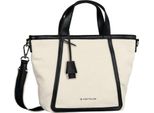Tom Tailor Borse Suzi, Shopper Con Zip S, Bianco Sporco, Bianco