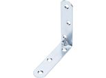 Alberts 837822 Staffa Per Sedia, Con Estremità Arrotondate, Blu Galvanizzato, 80 X 80 X 19 Mm, Set Da 50