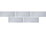 Alberts 820817 Piastra Forata, Zincata Sendzimir, 400 X 120 Mm, Set Da 5