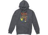 Ac/Dc - Felpa Con Cappuccio "Highway To Hell"" Da Uomo TV7262 (Xxl) (Charcoal)"