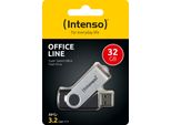 Intenso Usb Stick Office Line 32GB Usb 3.2 Gen 1X1 Silber