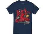 Deadpool - Maglietta "Attitude"" Da Uomo TV14973 (Xl) (Blu Navy)"