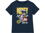 Topolino - Maglietta "Racing"" Per Bambini TV15094 (104) (Blu Navy)"