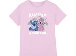 Lilo & Stitch - Maglietta "Keep Palm"" Per Bambini TV15101 (116) (Rosa Chiaro)"
