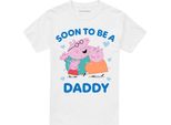 Peppa Pig - Maglietta "Soon To Be"" Da Uomo TV15143 (S) (Bianco)"