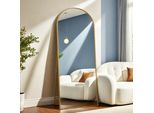 Specchio Ad Arco A Figura Intera, 80 X 180 Cm Specchio Ad Arco A Figura Intera, Da Parete, Da Appoggio, Da Pavimento A Figura Intera Come Specchio Da Toilette Per Il Soggiorno, Nero