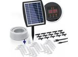 Sistema Di Irrigazione Solare Brandson, Irrigazione A Goccia, A Energia Solare/Batteria, 35 Pezzi, Per 15 Piante, Balcone/Giardino/Terrazzo, Tubo Da 15 M, Micro Gocciolatore