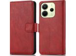 Imoshion Cover Per Xiaomi Redmi Note 14 (4G) - Flip Flap Cover Bookcase Flip - Rosso Rosso