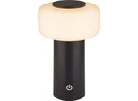 Briloner Juna Lampada Da Tavolo Senza Fili IP44, Dimmerabile, Touch, Batteria Ricaricabile, Protezione Dagli Spruzzi D'acqua, Antracite, Ø13 X 20,6 Cm