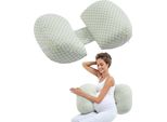Cuscino Per La Gravidanza E L'allattamento - Cuscino Per Il Sonno Laterale 775X410X150 Mm - Ideale Per La Mamma E Il Bambino - Comfort Durante La Gravidanza E L'allattamento