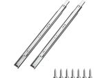 Guide Per Cassetti Di Alta Qualità 50 Cm - Montaggio Laterale - Guide Per Cassetti 10 Coppie - Portata 45 Kg - Per Cucina E Ufficio.
