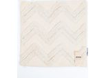 Home Deluxe Fodera Per Cuscino Jara A Zig Zag Con Imbottitura - Crema I Fodera Per Cuscino Fodera Per Cuscino
