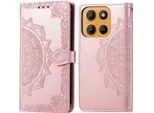 Motorola Moto G15 Power/Motorola Moto G15 Cover - Pelle Finta - Flip Cover Imoshion - Finitura Oro Rosa