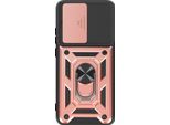Avizar, Cover Per Xiaomi Poco X7 Pro Con Anello Magnetico E Protezione Della Fotocamera, Oro Rosa