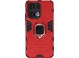Avizar, Cover Per Oppo Reno 13 Pro Con Supporto Ad Anello Antiurto, Rosso