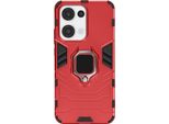 Avizar, Cover Per Oppo Reno 13 Con Supporto Ad Anello Antiurto, Rosso