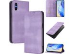 Custodia Per Xiaomi Redmi 9A, Custodia In Pelle Vintage Con Protezione Rfid, Slot Per Schede, Supporto Viola