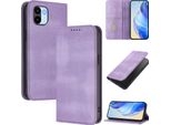 Custodia Per Xiaomi Redmi A1/Redmi A2, Custodia In Pelle Vintage Con Protezione Rfid, Slot Per Schede, Supporto Viola