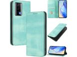 Custodia Per Xiaomi Poco F5 Pro/Redmi K60/K60 Pro, Custodia In Pelle Vintage Con Protezione Rfid, Slot Per Carte, Supporto Turchese