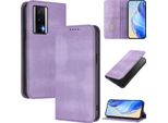 Custodia Per Xiaomi Poco F5 Pro/Redmi K60/K60 Pro, Custodia In Pelle Vintage Con Protezione Rfid, Slot Per Carte, Supporto Viola