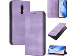 Custodia Per Xiaomi Redmi 8/Redmi 8A, Custodia In Pelle Vintage Con Protezione Rfid, Slot Per Schede, Supporto Viola