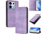 Custodia Per Xiaomi Redmi Note 13 Pro 5G/Poco X6 5G, Custodia In Pelle Vintage Con Protezione Rfid, Slot Per Schede, Supporto Viola